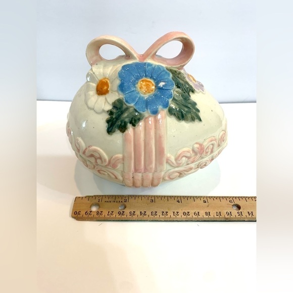 1970's/80s Vintage Ceramic Easter Egg Candy Dish - Picture 3 of 9
